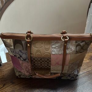 COACH Unique Patchwork Tote Bag